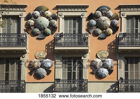Umbrella Wall Decoration, La Rambla; Barcelona, Spain View Large Photo Image Stock Image - Umbrella Wall Decoration, La Rambla; Barcelona, Spain. Fotosearch