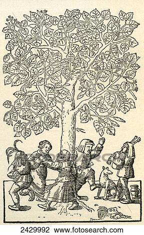Under the village Linden Tree, after a 16th century engraving by Kandel. From Illustrierte Sittengeschichte vom Mittelalter bis zur Gegenwart by Eduard Fuchs, published 1909. View Large Photo Image Stock Image - Under the village Linden Tree, after a 16th century engraving by Kandel. From Illustrierte Sittengeschichte vom Mittelalter bis zur Gegenwart by Eduard Fuchs, published 1909.. Fotosearch