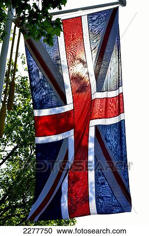 Stock Image - Union Jack, The Mall, London, UK. Fotosearch
