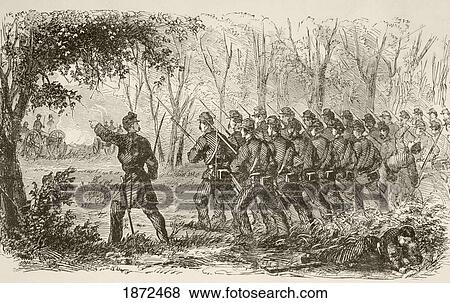 Union Soldiers On The Plateau At The First Battle Of Bull Run, July 21, 1861, Near Manassas, Virginia, During The American Civil War. From A 19Th Century Illustration. View Large Photo Image Stock Photo - Union Soldiers On The Plateau At The First Battle Of Bull Run, July 21, 1861, Near Manassas, Virginia, During The American Civil War. From A 19Th Century Illustration.. Fotosearch