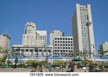 Union Square Park; San Francisco California United States Of America View Large Photo Image Stock Photo - Union Square Park; San Francisco California United States Of America. Fotosearch
