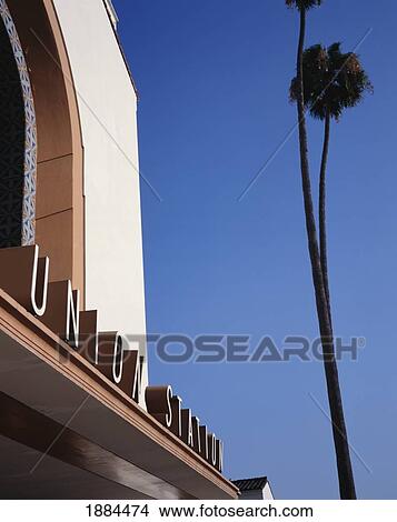 Union Station And Palm Tree View Large Photo Image Picture - Union Station And Palm Tree. Fotosearch
