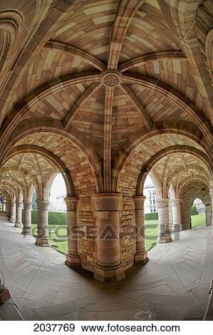 Unique Stonework And Column In An Outdoor Covered Corridor; Kelso Scottish Borders Scotland View Large Photo Image Stock Photo - Unique Stonework And Column In An Outdoor Covered Corridor; Kelso Scottish Borders Scotland. Fotosearch