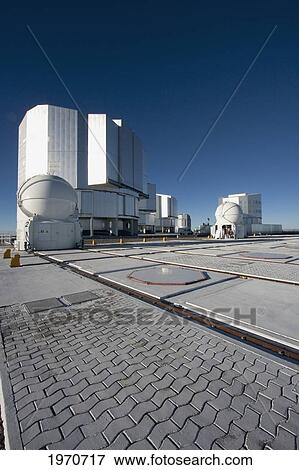 Unit Telescopes And Auxiliary Telescopes Belonging To The Very Large Telescope (Vlt) On The Platform Operated By The European Southern Observatory At Paranal, Antofagasta Region, Chile View Large Photo Image Stock Photo - Unit Telescopes And Auxiliary Telescopes Belonging To The Very Large Telescope (Vlt) On The Platform Operated By The European Southern Observatory At Paranal, Antofagasta Region, Chile. Fotosearch