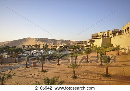 United Arab Emirates, Abu Dahbi, Qasr al Sarab, Qasr al Sarab hotel and dunes View Large Photo Image Stock Image - United Arab Emirates, Abu Dahbi, Qasr al Sarab, Qasr al Sarab hotel and dunes. Fotosearch