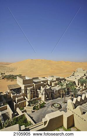 Stock Photography - United Arab Emirates, Courtyard Qasr al Sarab; Abu Dhabi. Fotosearch