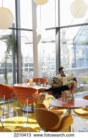 Stock Image - United Arab Emirates, Liptons T Junction - New Trendy Cafe Inside The Burjuman Shopping Mall; Dubai. Fotosearch
