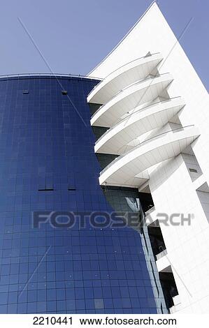 Stock Image - United Arab Emirates, Ultra Modern Building Development; Dubai. Fotosearch