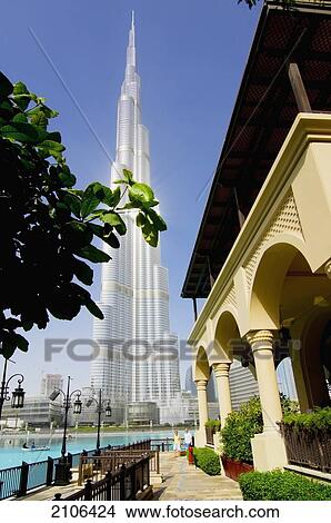 Picture - United Arab Emirates, View of Burj Khalifal; Dubai. Fotosearch