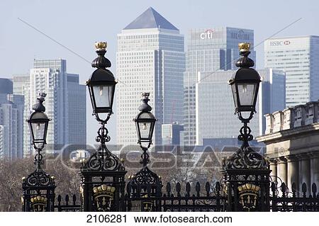 Stock Image - United Kingdom, Canary Wharf; London. Fotosearch