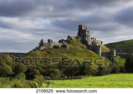 United Kingdom, England, Corfe Castle; Dorset View Large Photo Image Stock Photography - United Kingdom, England, Corfe Castle; Dorset. Fotosearch