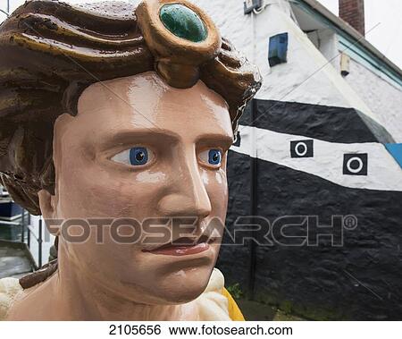 United Kingdom, England, Cornwall, Ship figurehead on quayside; Falmouth View Large Photo Image Stock Photograph - United Kingdom, England, Cornwall, Ship figurehead on quayside; Falmouth. Fotosearch