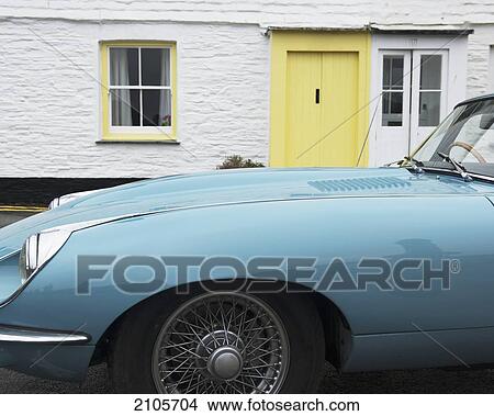 Picture - United Kingdom, England, Cornwall, St Mawes Classic Car Festival; St Mawes. Fotosearch