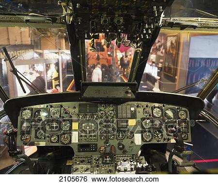Stock Photograph - United Kingdom, England, Cornwall, National Maritime Museum; Falmouth, Airplane interior. Fotosearch
