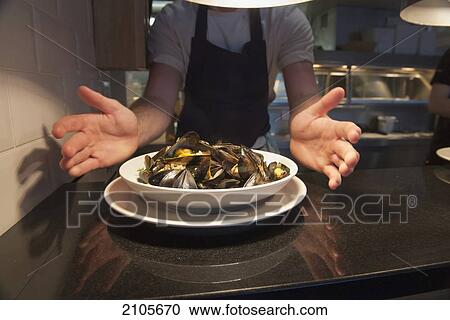 Stock Image - United Kingdom, England, Cornwall, TV celebrity chef Rick Stein's Fish and Chip restaurant and take away; Falmouth. Fotosearch