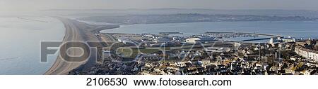 United Kingdom, England, Dorset, Weymouth Bay and Portland Harbour; Chesil Beach View Large Photo Image Stock Image - United Kingdom, England, Dorset, Weymouth Bay and Portland Harbour; Chesil Beach. Fotosearch