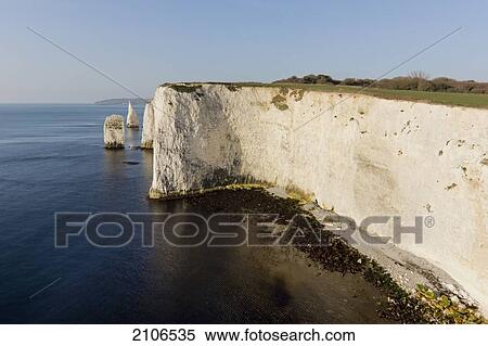 Stock Photography - United Kingdom, England, Dorset, Cliffs; Studland. Fotosearch