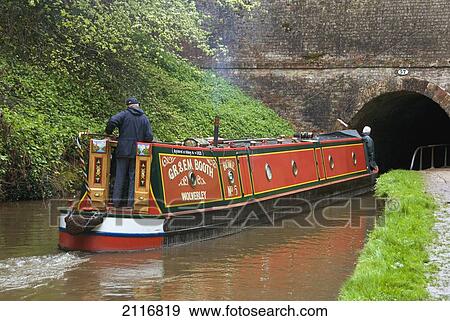 United Kingdom, England, Llangollen Canal, Narrow Boat Entering a Tunnel View Large Photo Image Stock Photo - United Kingdom, England, Llangollen Canal, Narrow Boat Entering a Tunnel. Fotosearch