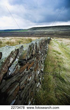 United Kingdom, England, near Holmfirth and Digley Reservoir; Yorkshire, Dry Stone wall and moorland Yorkshire Moors View Large Photo Image Stock Photo - United Kingdom, England, near Holmfirth and Digley Reservoir; Yorkshire, Dry Stone wall and moorland Yorkshire Moors. Fotosearch