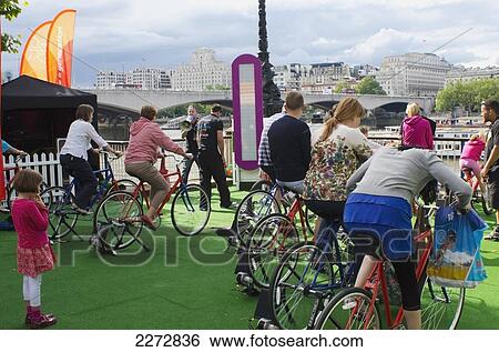 United Kingdom, England, People generating electricity by cycling; London View Large Photo Image Stock Photograph - United Kingdom, England, People generating electricity by cycling; London. Fotosearch