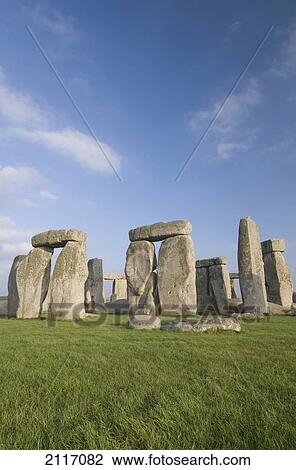 Stock Image - United Kingdom, England, The infamous Stonehenge structures.. Fotosearch