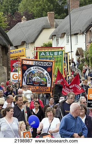 Stock Photo - United Kingdom, England, Tolpuddle Martyrs Festival; Dorset. Fotosearch
