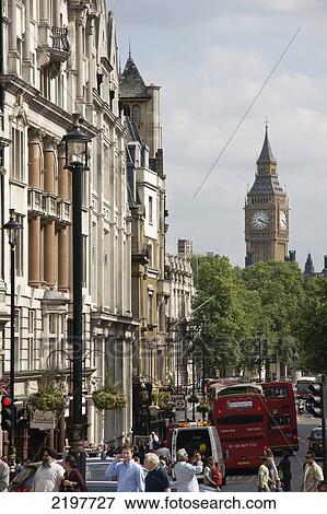 Stock Photo - United Kingdom, England, View Towards Big Ben; London. Fotosearch