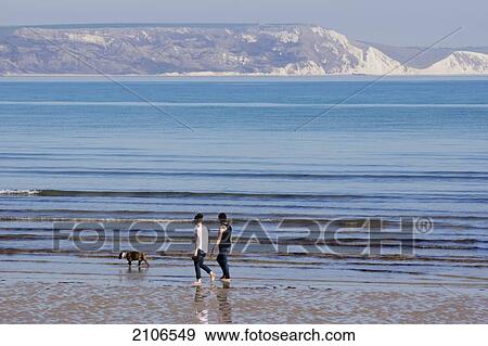 Stock Photo - United Kingdom, England, Weymouth beach; Dorset. Fotosearch