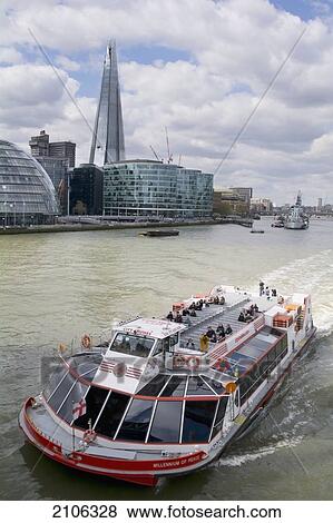 United Kingdom, London, The Shard building in background, Cruise ship on Thames river View Large Photo Image Stock Photo - United Kingdom, London, The Shard building in background, Cruise ship on Thames river. Fotosearch