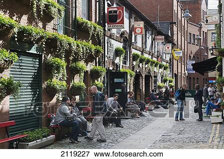 United Kingdom, Northern Ireland, People drinking outside Duke of York Bar; Belfast View Large Photo Image Stock Photo - United Kingdom, Northern Ireland, People drinking outside Duke of York Bar; Belfast. Fotosearch
