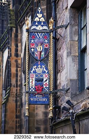 United Kingdom, Scotland, Commercial sign of Witchery by Castle; Edinburgh View Large Photo Image Stock Image - United Kingdom, Scotland, Commercial sign of Witchery by Castle; Edinburgh. Fotosearch