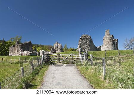 United Kingdom, Scotland, Aberdeenshire, Ruins of the Kildrummy Castle, One of the most extensive castles of the 13th century. View Large Photo Image Picture - United Kingdom, Scotland, Aberdeenshire, Ruins of the Kildrummy Castle, One of the most extensive castles of the 13th century.. Fotosearch