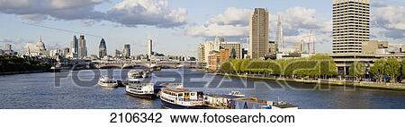 United Kingdom, The Shard building and St Pauls Cathedral in background; London, View of boats on Thames View Large Photo Image Stock Image - United Kingdom, The Shard building and St Pauls Cathedral in background; London, View of boats on Thames. Fotosearch