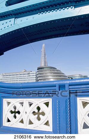 Stock Photograph - United Kingdom, The Shard building and Tower Bridge; London. Fotosearch