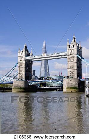 United Kingdom, View of Tower Bridge and Sahrd building; London View Large Photo Image Stock Photograph - United Kingdom, View of Tower Bridge and Sahrd building; London. Fotosearch