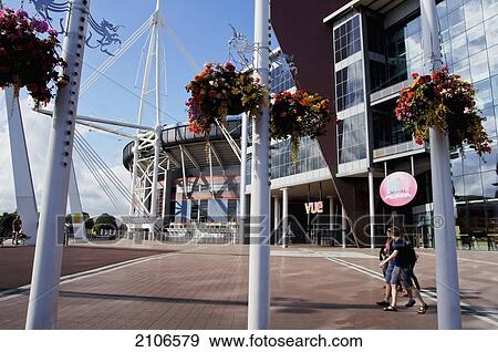 United Kingdom, Wales, Millennium Center; Cardiff View Large Photo Image Stock Photo - United Kingdom, Wales, Millennium Center; Cardiff. Fotosearch