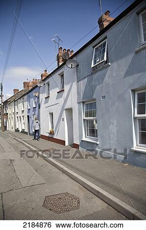 United Kingdom, Wales, Pembrokeshire, Laugharne Street; Laugharne View Large Photo Image Stock Photograph - United Kingdom, Wales, Pembrokeshire, Laugharne Street; Laugharne. Fotosearch