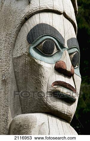 United States, Alaska, Ketchikan, Totem Heritage Center, carvings on totem pole View Large Photo Image Stock Image - United States, Alaska, Ketchikan, Totem Heritage Center, carvings on totem pole. Fotosearch