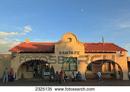 United States of America, New Mexico, Passengers waiting for a train at the Santa Fe train station; Santa Fe View Large Photo Image Stock Photography - United States of America, New Mexico, Passengers waiting for a train at the Santa Fe train station; Santa Fe. Fotosearch