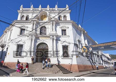 Stock Image - University of Saint Francis Xavier, Sucre, Chuquisaca Department, Bolivia. Fotosearch