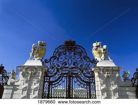 Stock Image - Upper Belvedere, Main Gate. Fotosearch