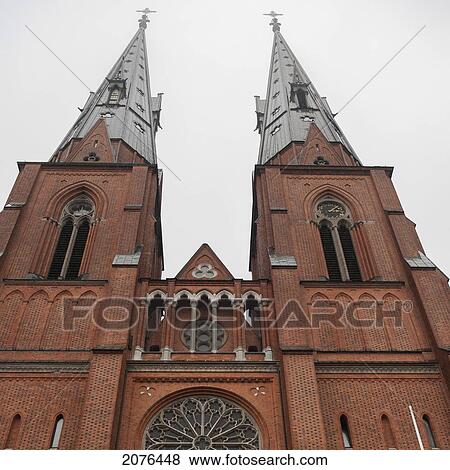 Uppsala Cathedral; Uppsala Sweden View Large Photo Image Stock Photo - Uppsala Cathedral; Uppsala Sweden. Fotosearch