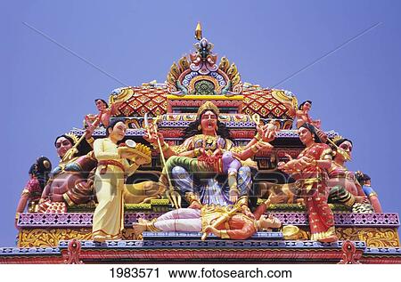 Upward view of Sri Krishnan Temple; Singapore View Large Photo Image Stock Image - Upward view of Sri Krishnan Temple; Singapore. Fotosearch