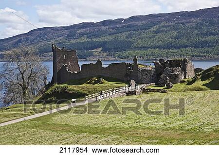 Urquhart Castle; Drumnadrochit Scotland View Large Photo Image Picture - Urquhart Castle; Drumnadrochit Scotland. Fotosearch