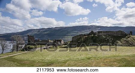 Stock Image - Urquhart Castle; Drumnadrochit Scotland. Fotosearch