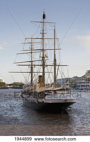 Stock Photo - Uruguay Corvette in Puerto Madero, Buenos Aires, Capital Federal, Argentina. Fotosearch