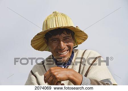 Urus Iruitos Man, Titicaca Lake, Bolivia View Large Photo Image Stock Photo - Urus Iruitos Man, Titicaca Lake, Bolivia. Fotosearch