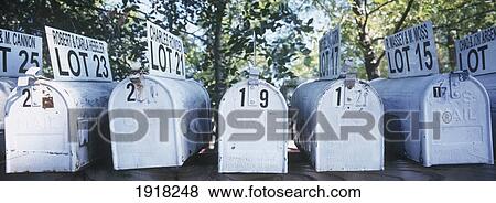 Stock Photo - Us Post Boxes. Fotosearch