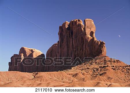 Stock Image - USA, Arizona, Monument Valley Navajo Tribal Park, Camel Butte.. Fotosearch