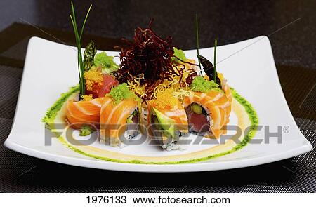 USA, California, Delicious Presentation Of Colorful Sushi Platter; Santa Barbara View Large Photo Image Stock Image - USA, California, Delicious Presentation Of Colorful Sushi Platter; Santa Barbara. Fotosearch